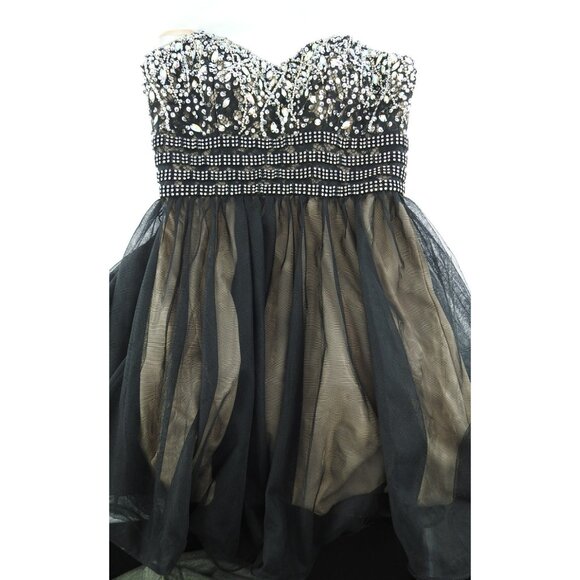 Blondie Nites Prom Strapless Dress Homecoming Dress Cocktail Dress Size 3 - Picture 9 of 9